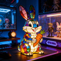 Cute Rabbit Night Light, Warm Toned And Quirky Style, Desktop Light, Suitable for Home Decoration, with Lamp Rabbit Statue, Can Be Used As Bedside Lamp Or Desktop Decoration, Perfect Gift for Animal Lovers