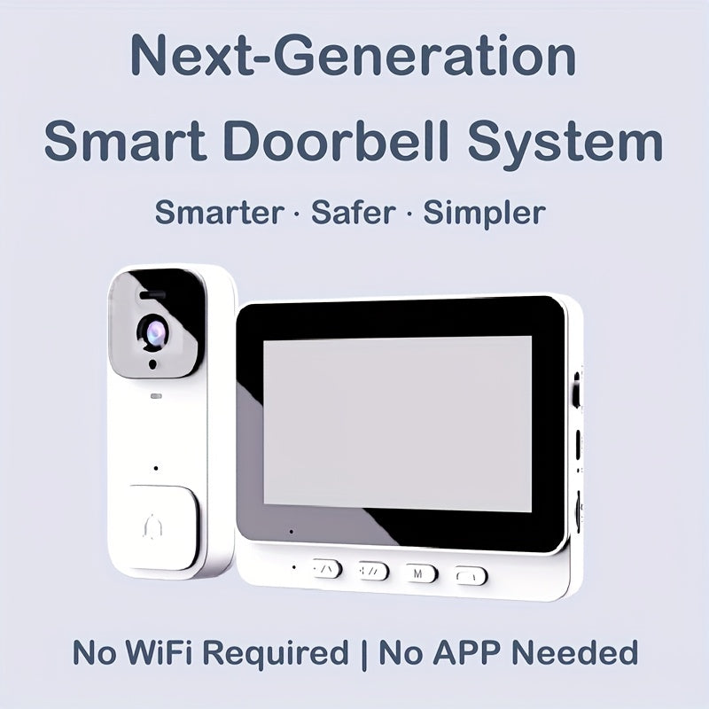 Special ! Smart Wireless Video Doorbell, Display Screen Versions And Chime Versions. Check The SKU Images Carefully And Choose According To Your Needs. 2-way Intercom, Night Vision, Large Battery, Easy Installation. Perfect Holiday Gift Choice!