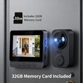 Intelligent Doorbell Camera Featuring A 4.3-Inch Display, 1080P FHD Monitor, 120° Field Of View, Suitable For Home Security, Equipped With Night Vision, Two-Way Audio, No Wifi Required, Wall-Mounted, Touch Control, No App Needed, Visual Doorbell